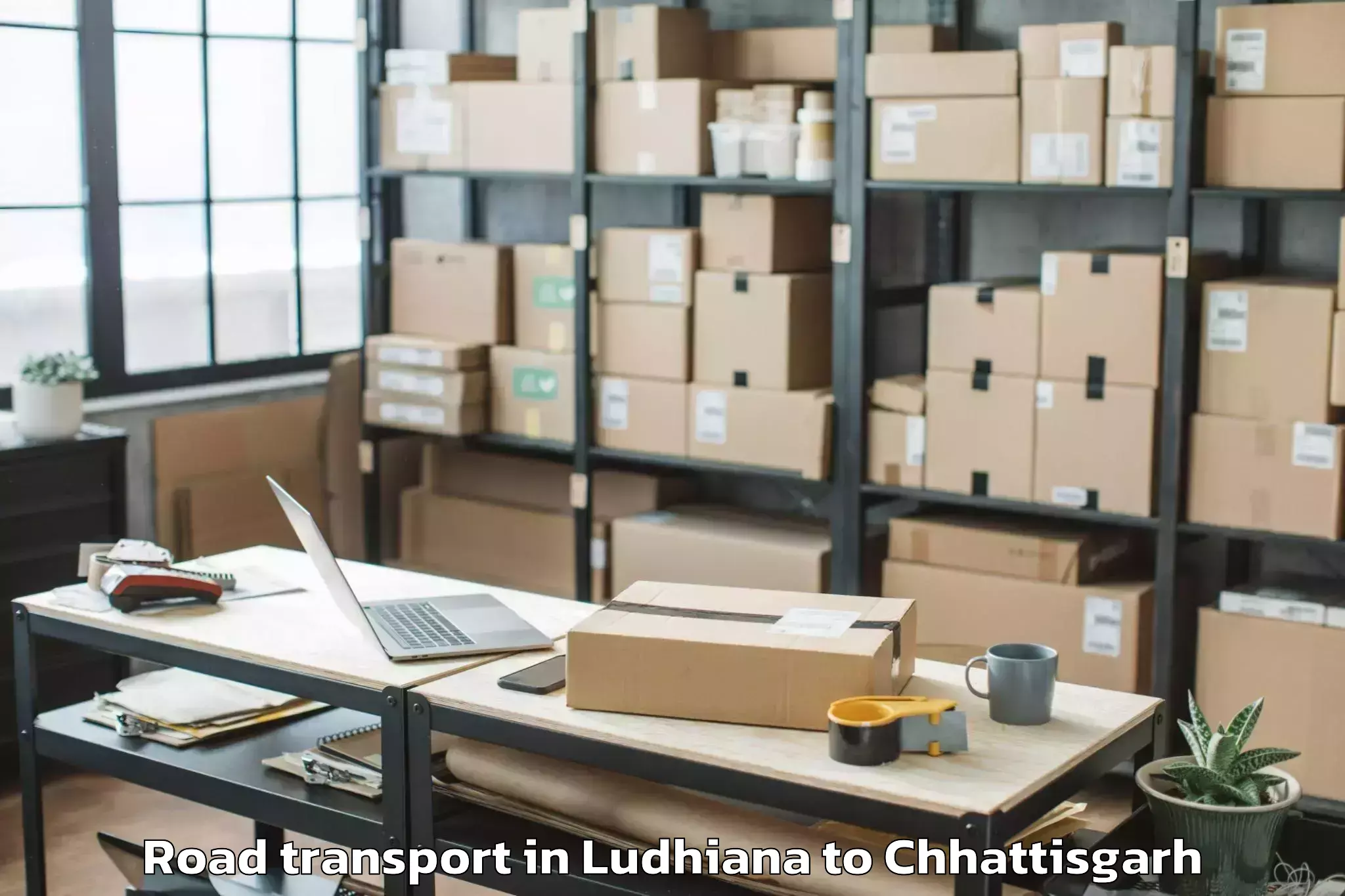 Top Ludhiana to Bhairamgarh Road Transport Available